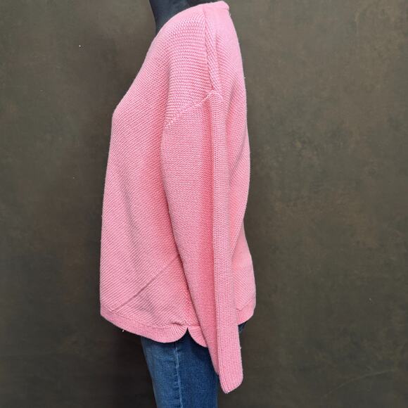 Talbots Petites Pima Cotton Sweater Light Pink Women’s XLP Soft Knit Pullover - Picture 4 of 10